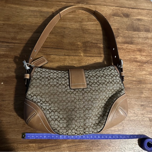 Vtg Coach Signature Soho bag Jaquard and Leather - Picture 2 of 6